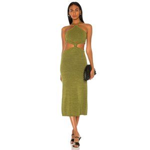 Cult Gaia Cameron Knit Dress in Olive